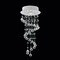 Cwi Lighting Spiral 1 Light Flush Mount With Chrome Finish 6603C10C - alternate 2